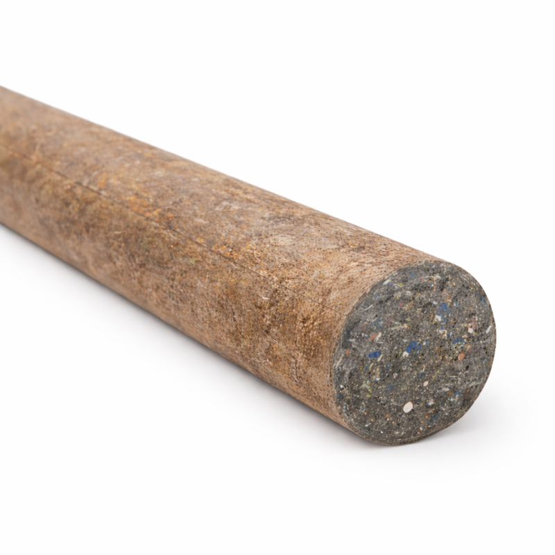 poste macizo redondo madera plastica